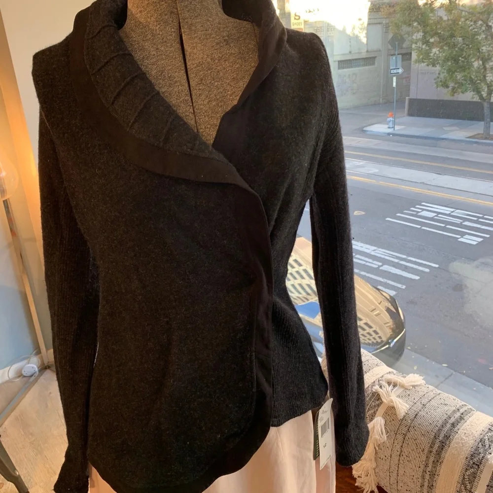 Anthropologie Guinevere Wool Gray Cardigan Size XS